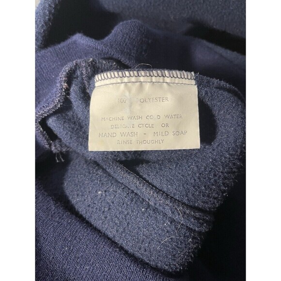 Vintage 80’s Old Label The North Face Fleece Jacket Blue Mens Large - Picture 5 of 7